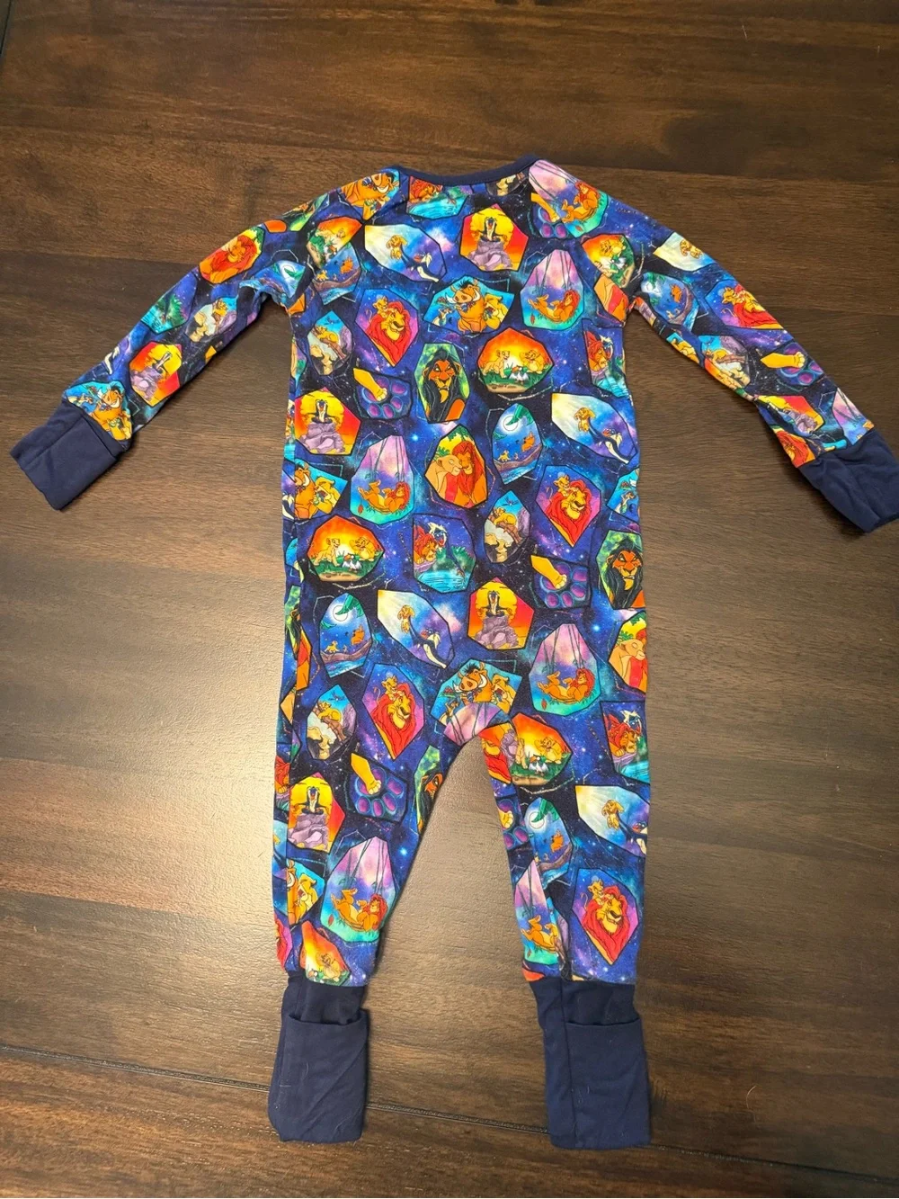 The Lion King bamboo baby zippy Kids One-Piece Footie Pajama size 12-18 months